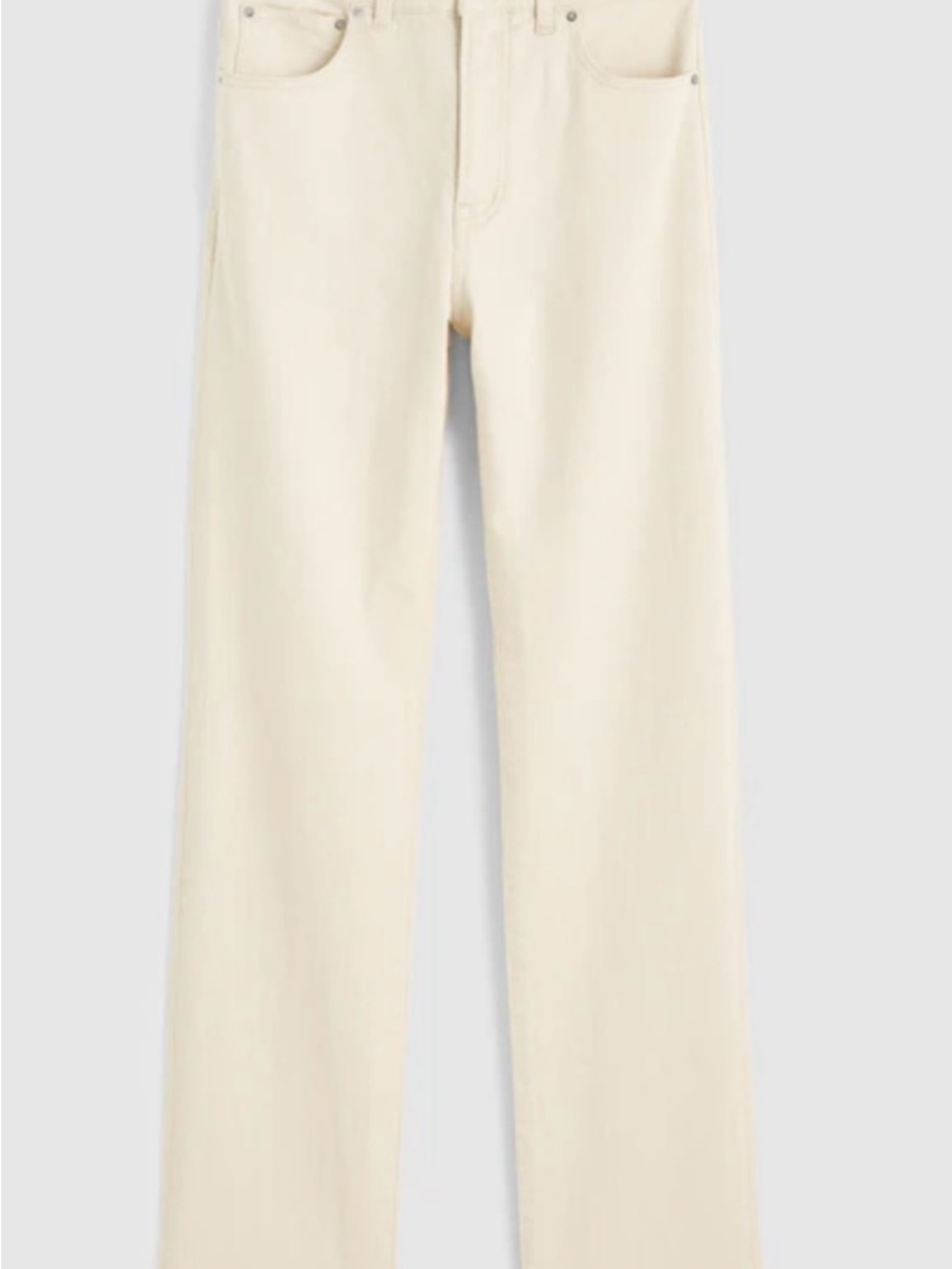 Madewell Boot Cut Jeans in Cream